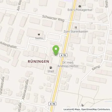 Standortübersicht der Tankstelle Shell Braunschweig Thiedestr. 30 B in 38122 Braunschweig