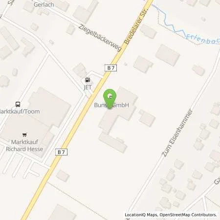 Standortübersicht der Tankstelle Bunse GmbH in 34431 Marsberg