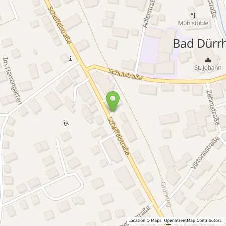 Standortübersicht der Tankstelle TotalEnergies Bad Duerrheim in 78073 Bad Duerrheim