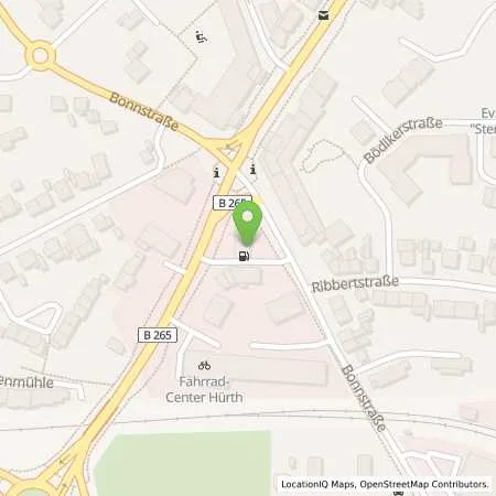 Standortübersicht der Tankstelle Shell Huerth Luxemburger Str. 375 in 50354 Huerth