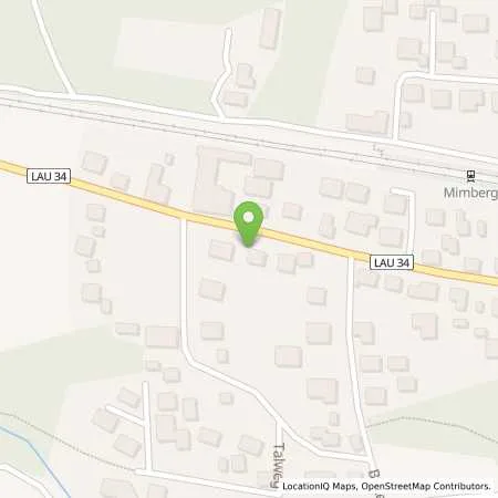 Standortübersicht der Tankstelle AVIA Tankstelle in 90559 Burgthann