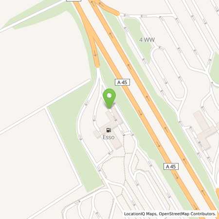 Standortübersicht der Benzin-Super-Diesel Tankstelle: Esso Tankstelle in 63546, HAMMERSBACH