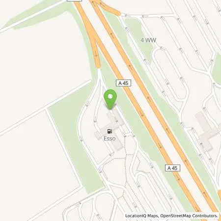 Standortübersicht der Tankstelle Esso Tankstelle in 63546 HAMMERSBACH