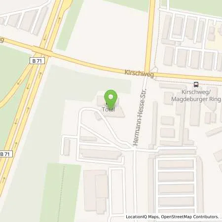 Standortübersicht der Tankstelle TotalEnergies Magdeburg in 39118 Magdeburg