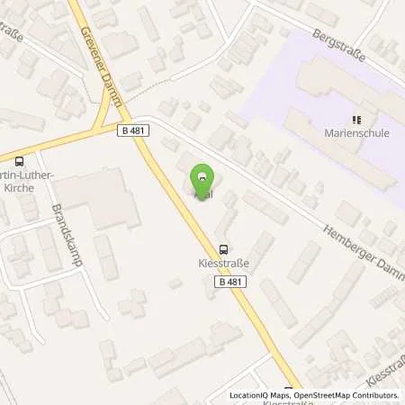 Standortübersicht der Tankstelle Aral Tankstelle in 48282 Emsdetten