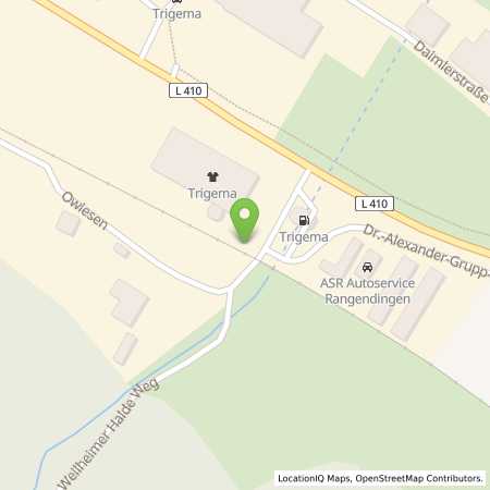 Standortübersicht der Benzin-Super-Diesel Tankstelle: Trigema Tankstelle Rangendingen in 72414, Rangendingen