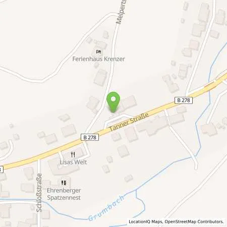 Standortübersicht der Tankstelle Esso Tankstelle in 36115 EHRENBERG