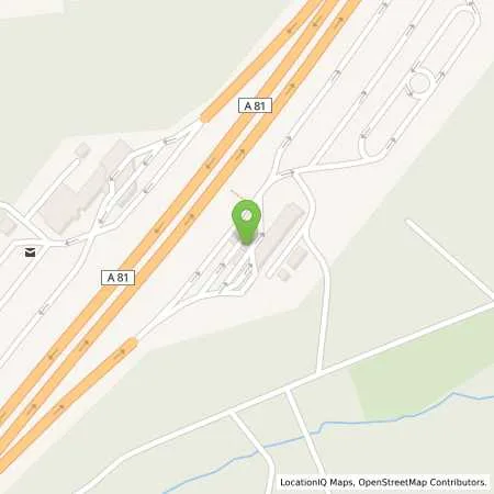 Standortübersicht der Tankstelle Nufringen A 81, Schönbuch-Ost in 71154 Nufringen