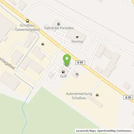 Standortübersicht der Tankstelle Gulf Schalkau in 96528 Schalkau