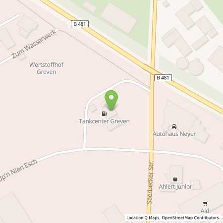 Standortübersicht der Benzin-Super-Diesel Tankstelle: Tank-Center in 48268, Greven