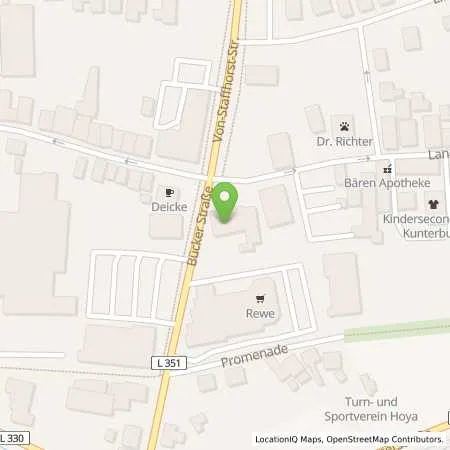 Standortübersicht der Tankstelle Aral Tankstelle in 27318 Hoya