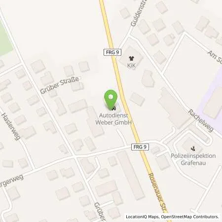 Standortübersicht der Tankstelle Esso Tankstelle in 94481 GRAFENAU