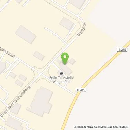 Standortübersicht der Tankstelle Wingenfeld Energie GmbH in 36433 Bad Salzungen (Langenfeld)