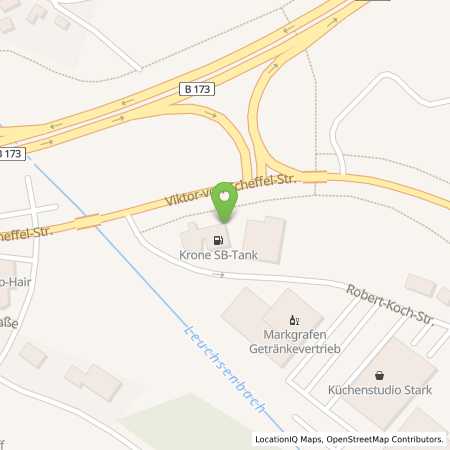 Standortübersicht der Benzin-Super-Diesel Tankstelle: Tankstelle in 96215, Lichtenfels