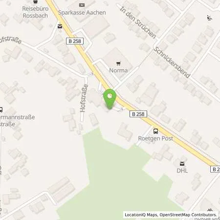 Standortübersicht der Tankstelle bft Roetgen in 52159 Roetgen