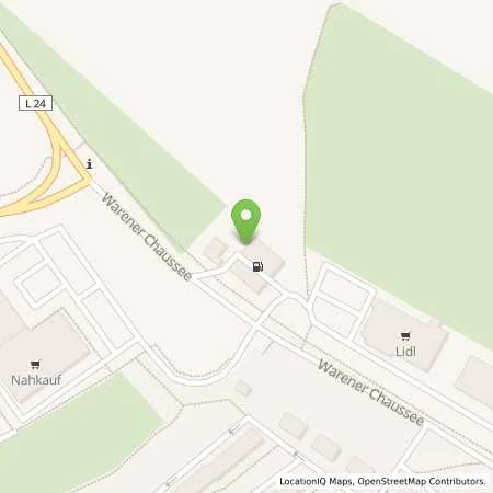 Standortübersicht der Tankstelle Shell Roebel Warener Chaussee 7 in 17207 Roebel