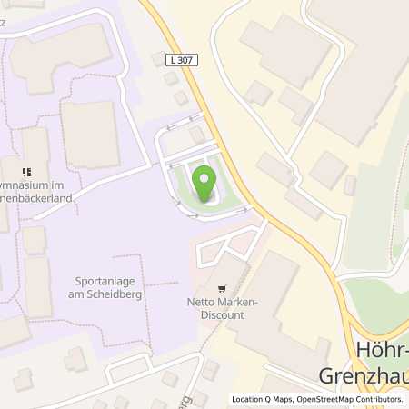 Standortübersicht der Benzin-Super-Diesel Tankstelle: Shell Hoehr-Grenzhausen Westerwaldstr. 12-14 in 56203, Hoehr-Grenzhausen