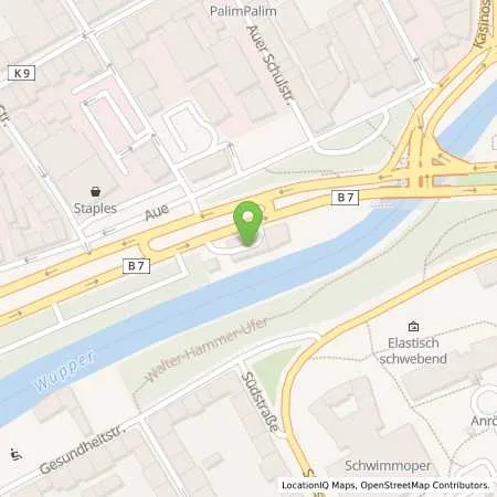 Standortübersicht der Tankstelle PM in 42103 Wuppertal