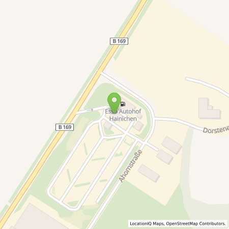 Standortübersicht der Benzin-Super-Diesel Tankstelle: Esso Tankstelle in 09661, HAINICHEN
