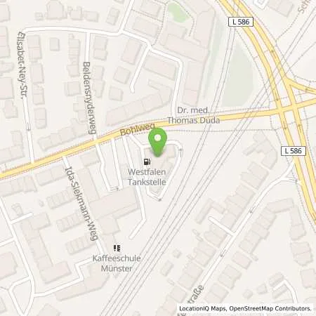 Standortübersicht der Tankstelle Sebastian Peetz in 48147 Münster