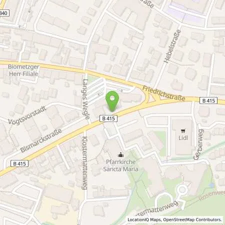 Standortübersicht der Tankstelle T Lahr in 77933 Lahr