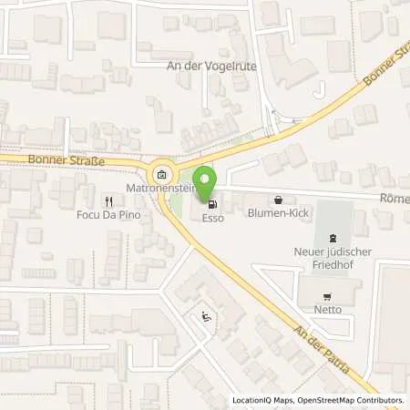 Standortübersicht der Tankstelle Esso Tankstelle in 50374 ERFTSTADT