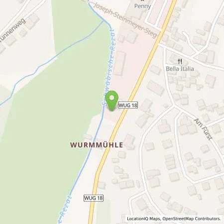 Standortübersicht der Tankstelle Esso Tankstelle in 91785 PLEINFELD