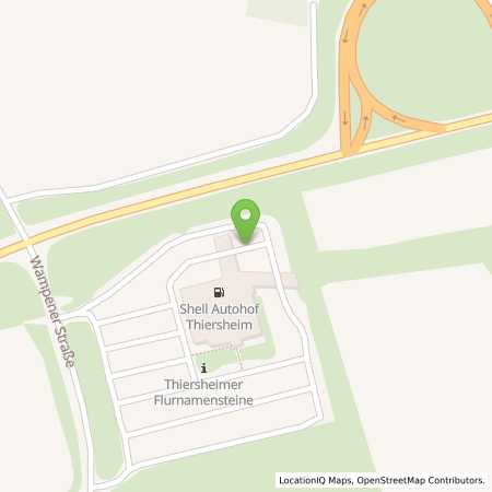 Standortübersicht der Benzin-Super-Diesel Tankstelle: Shell Thiersheim Wampenerstr. 1 in 95707, Thiersheim