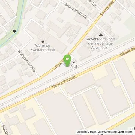 Standortübersicht der Tankstelle Aral Tankstelle in 73430 Aalen