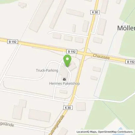 Standortübersicht der Tankstelle Möllenhagen in 17219 Möllenhagen