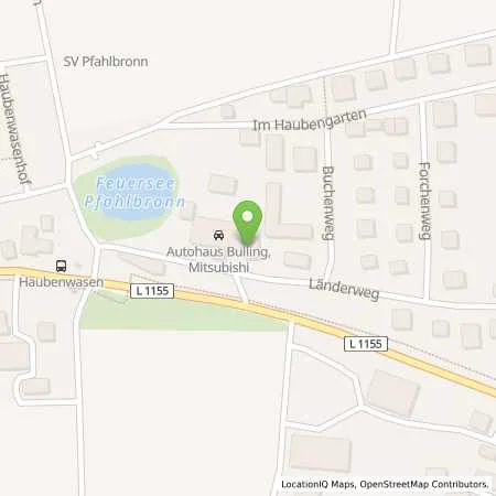 Standortübersicht der Tankstelle Rainer Bulling in 73553 Alfdorf (Pfahlbronn)