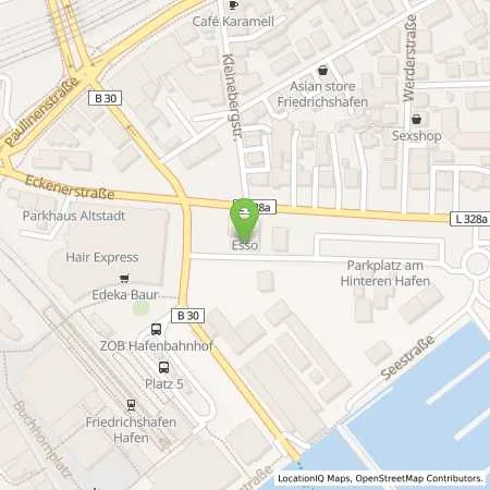 Standortübersicht der Tankstelle Esso Tankstelle in 88046 FRIEDRICHSHAFEN