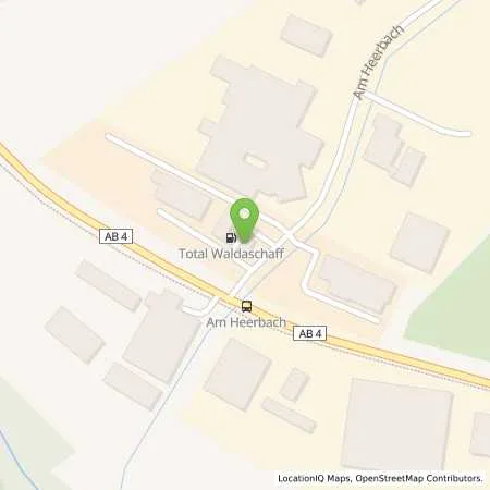 Standortübersicht der Tankstelle TotalEnergies Waldaschaff in 63857 Waldaschaff