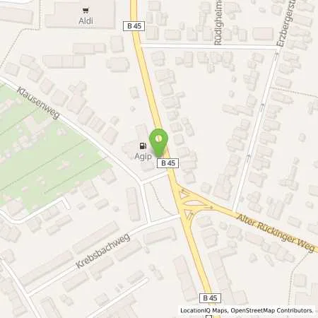 Standortübersicht der Tankstelle HANAU, BRUCHKÖBELER LANDSTRASSE in 63452 Hanau