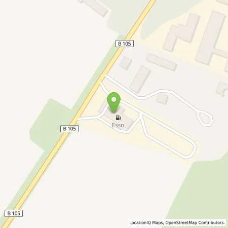 Standortübersicht der Tankstelle Esso Tankstelle in 18233 NEUBUKOW