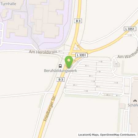 Standortübersicht der Benzin-Super-Diesel Tankstelle: REWE Tankstelle in 61184, Karben