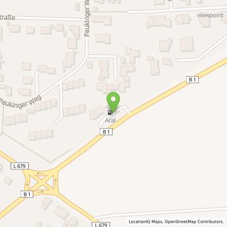 Standortübersicht der Benzin-Super-Diesel Tankstelle: Aral Tankstelle in 59423, Unna