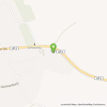 Standortübersicht der Benzin-Super-Diesel Tankstelle: Rudi Strobler in 96247, Michelau OT. Schwürbitz