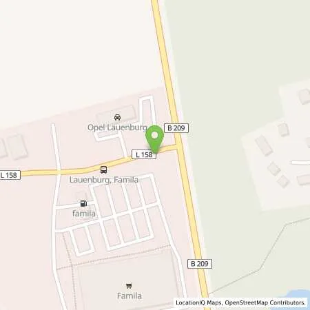 Standortübersicht der Tankstelle famila Tankstelle in 21481 Lauenburg