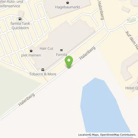 Standortübersicht der Tankstelle famila Tankstelle in 25451 Quickborn