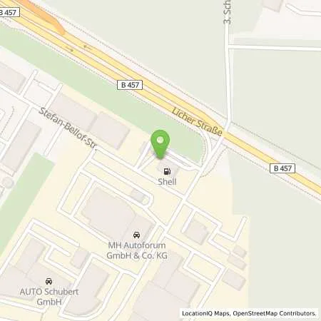 Standortübersicht der Tankstelle Shell Giessen Stefan-Bellof-Str. 2 in 35394 Giessen