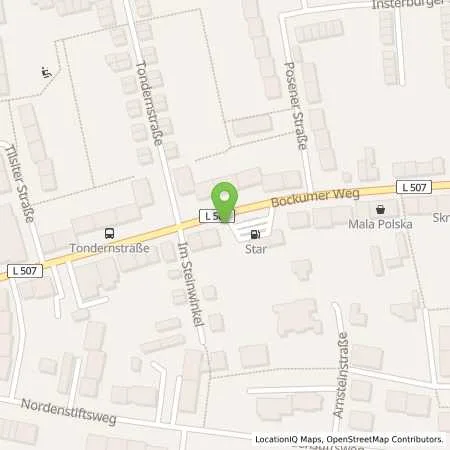 Standortübersicht der Tankstelle star Tankstelle in 59065 Hamm
