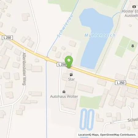 Standortübersicht der Tankstelle star Tankstelle in 29574 Ebstorf