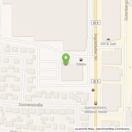 Standortübersicht der Tankstelle Neukauf Südbayern GmbH in 85080 Gaimersheim