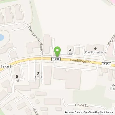 Standortübersicht der Tankstelle star Tankstelle in 25337 Elmshorn