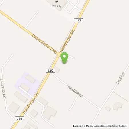 Standortübersicht der Tankstelle Raiffeisen Energie Nord GmbH in 22952 Lütjensee