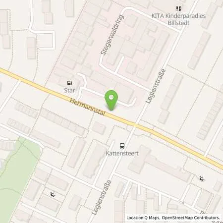 Standortübersicht der Tankstelle star Tankstelle in 22119 Hamburg