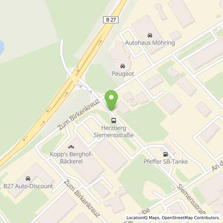 Standortübersicht der Benzin-Super-Diesel Tankstelle: Pfeffer-Tankstelle 2 in 37412, Herzberg