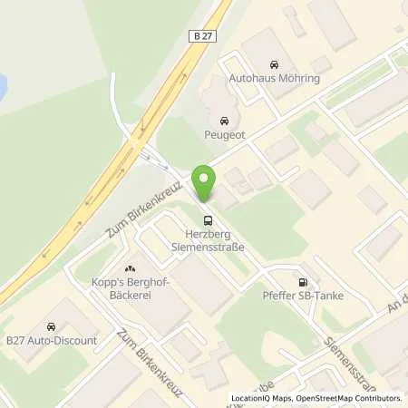 Standortübersicht der Tankstelle Pfeffer-Tankstelle 2 in 37412 Herzberg