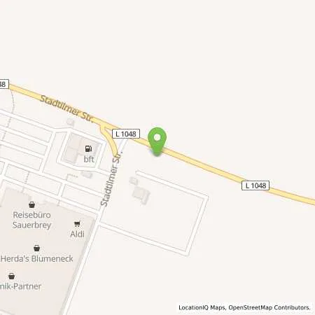 Standortübersicht der Tankstelle BFT - Tankstelle in 99310 Arnstadt